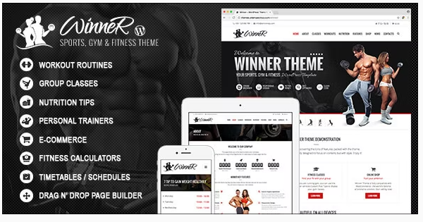 Winner - Fitness & Gym WordPress Theme